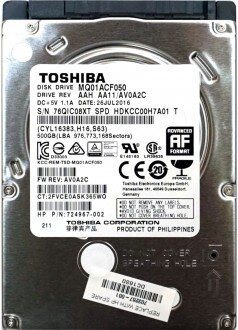 Toshiba MQ01ACF050 HDD kullananlar yorumlar